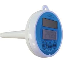 Poolthermometer Wassertemperaturmessung, digital, schwimmend, blau/weiß