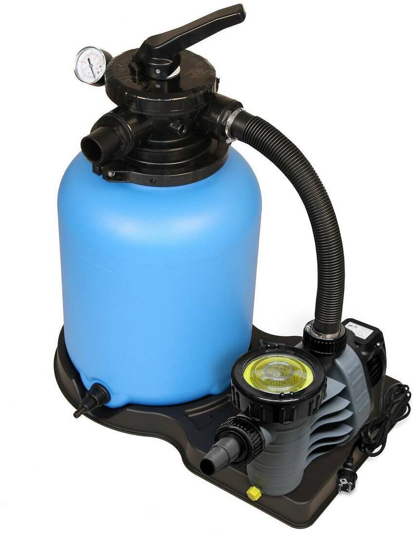 Trend Pool Trend Top Sandfilteranlage mit Speck Badu Top 8 Pumpe, 8m³/h bei 8m, Ø 400mm, 6-Wege-Ventil, 230V, blau