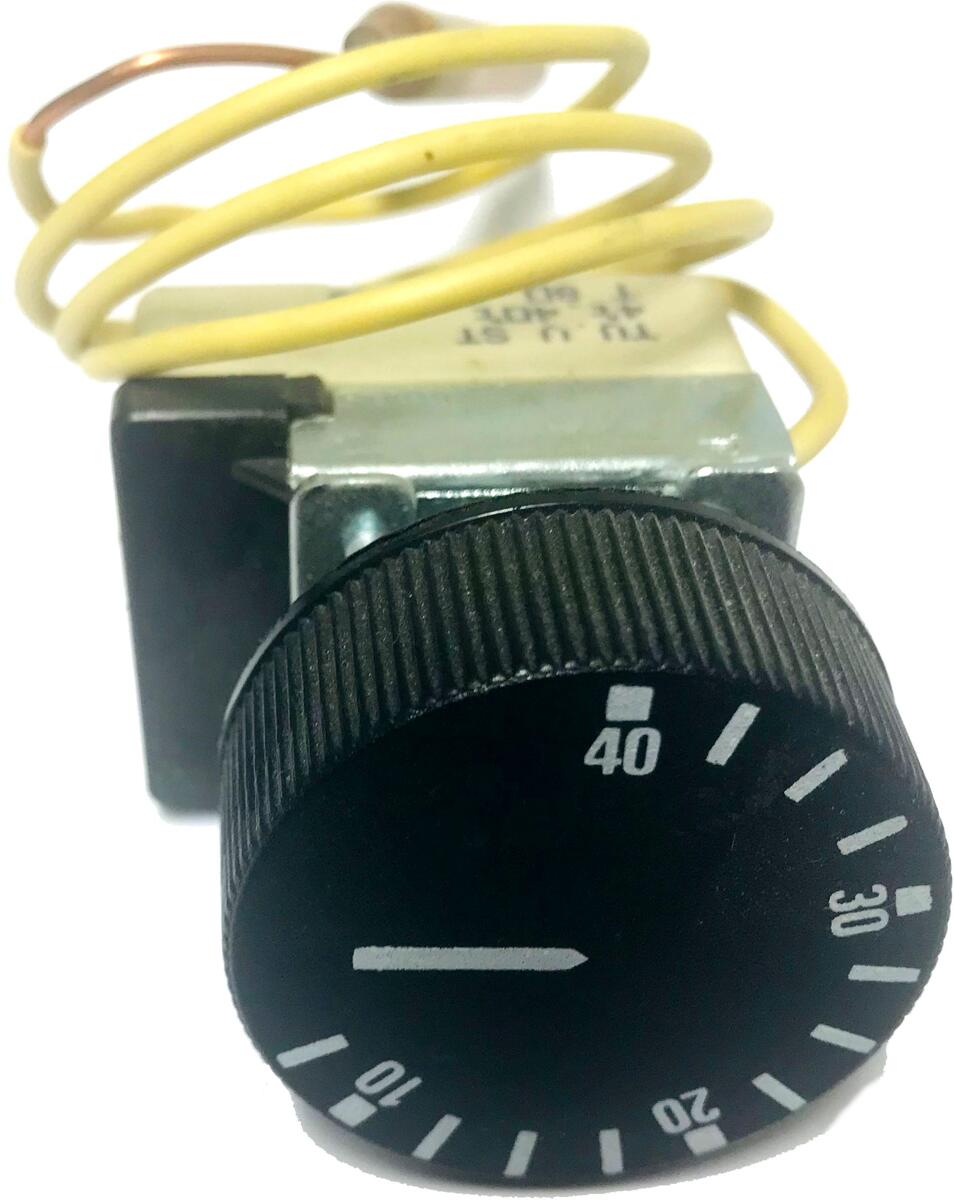 Daprà Ersatz Regelthermostat EWT 0-40°C für Elektroschwimmbadheizer, schwarz