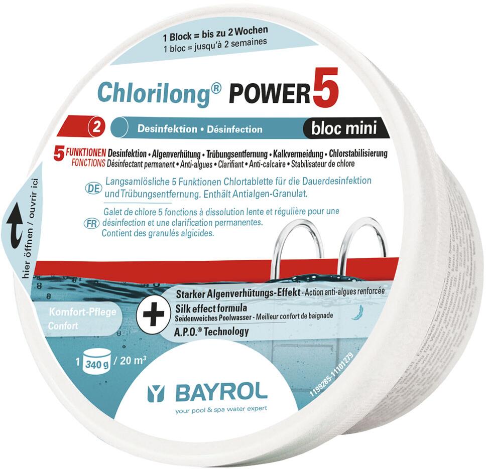 Bayrol Chlorilong Power 5 bloc mini Chlortablette, 340g