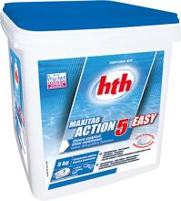 hth Maxitab 200g Action 5 Easy Chlortabletten zur Wasseraufbereitung, stabilisiertes Chlor, 5kg