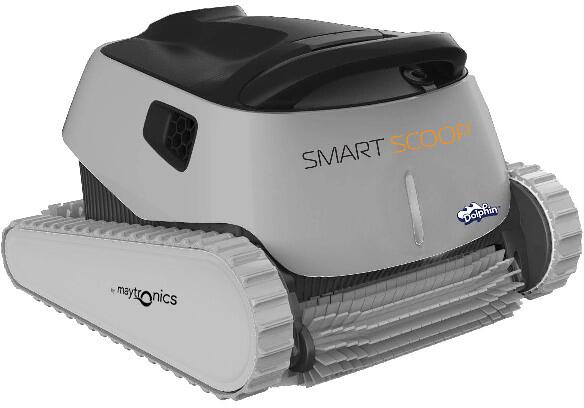 Maytronics Dolphin Scoop Smart Pool-Roboter Bodensauger, grau