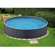 BWT 72336 Splash Stahlwand-Pool 360x110cm rund Schwimmbecken Schwimmbad Vorstanzung Rattanoptik