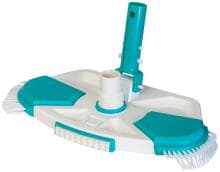 Gre Confort Range Bodenreiniger Poolsauger mit Seitenbürsten, abgerundet, Ø32/38mm, weiß/türkis