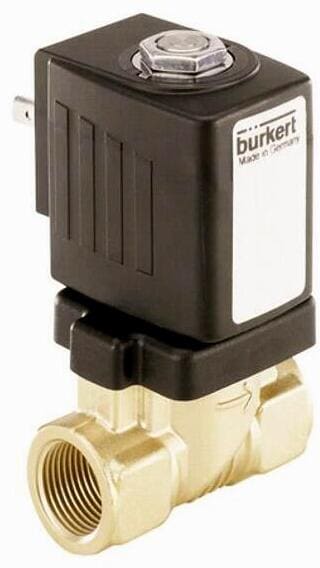 Bürkert 6213 2/2-Magnetventil für Wasserstandregulierung, komplett, 0-10 bar, 8W, Messing