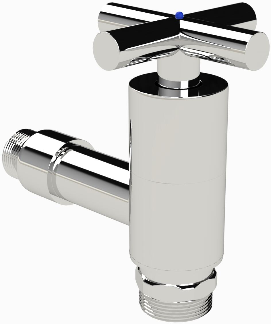 Eichenwald Ideal Auslaufventil für Gartendusche Modell 29/38, mit Kreuzgriff, Kaltwasser, 1/2"