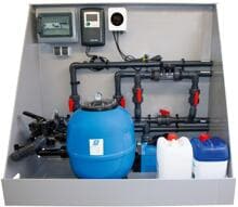 Trend Pool Pooltechnik Komplettsystem, Sandfilteranlage Lagos Ø 500mm inkl. Speck Badu Top 12 Poolpumpe, Bayrol PoolRelax 3 Chlor/pH