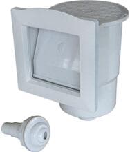 PoolCare Typ 150 Mini-Skimmer-Set für Stahlwandbecken, Standard, ABS, weiß
