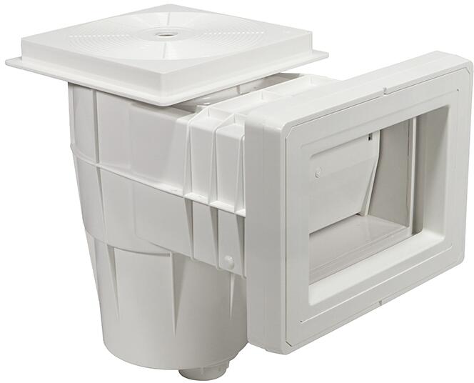 BWT 02587 ABS-Einbauskimmer für Folienbecken inkl. Messingbuchsen, weiß