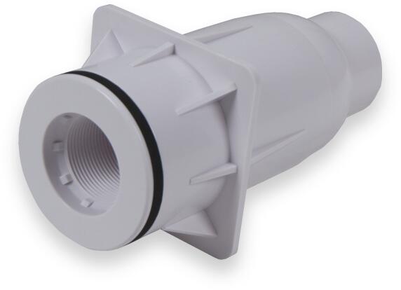 Trend Pool Wanddurchführung für Styropor- und Betonpools, grau