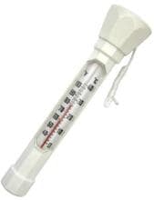 Poolcare Poolthermometer Wassertemperaturmessung, hexagonal, schwimmend, 19cm, weiß