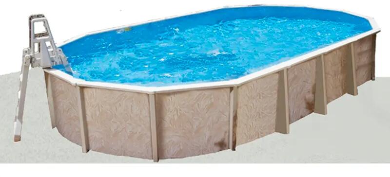 Interline Bodenschutzvlies Ovalpools 1050x550cm, 100g/m³, Polyester, weiß