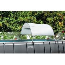 Intex 28054 Frame-Pool-Sonnendach Sonnenschutz Sonnensegel für Stahlrohrbecken bis 732cm weiß