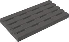 Überlaufrinne für Schwimmbecken, glatter Ablauf, 500x250x40mm, grau