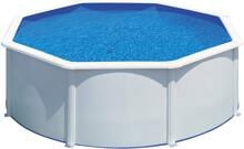 Gre Bora Bora Stahlwand-Pool, rund, Kartuschenfilter, weiß