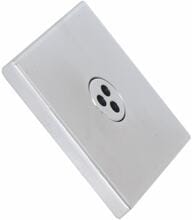 Behncke Cube Line Einlaufdüse für Fertig- und Systembecken, eckig, M45, Kugel 3x7,9mm, Edelstahl