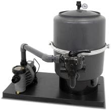 Trend Pool Trend Side Plus Sandfilteranlage mit Aqua Technix Aqua Plus Pumpe, Ø 500mm, 6-Wege-Ventil, 230V, dunkelgrau