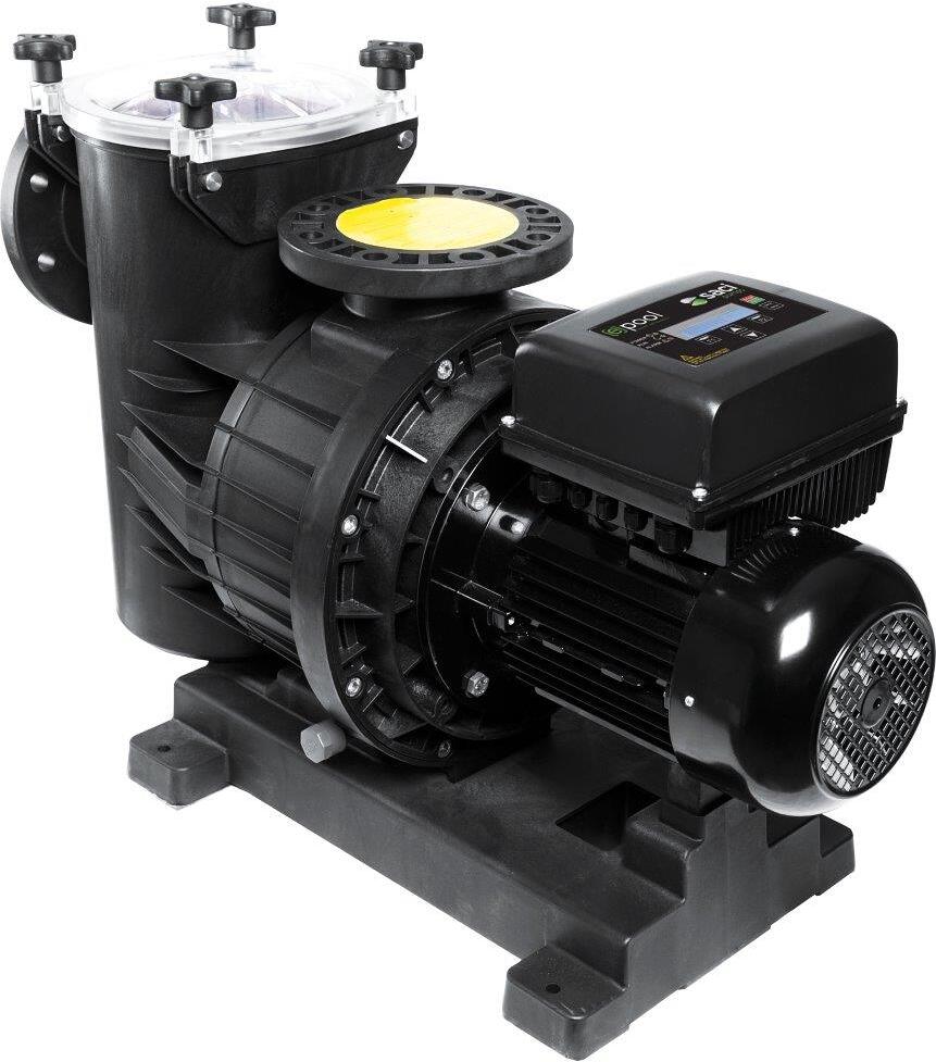 Saci Pumps Magnus VSD 300 Smart Filterpumpe, selbstansaugend, frequenzgesteuert, 43m³/h bei 10m, 2,72kW, 400V, schwarz