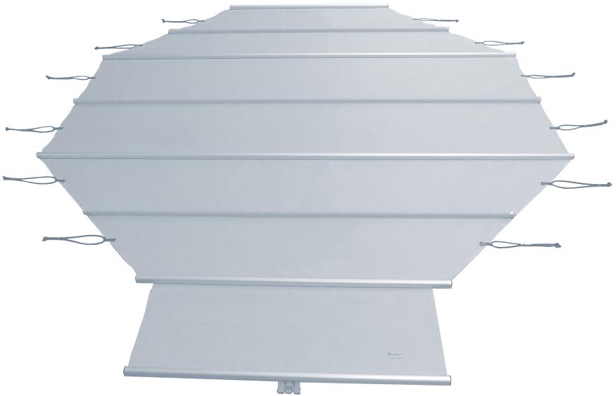Trend Rollabdeckung Sicherheits-Poolabdeckung, 700x350cm, oval, hellgrau
