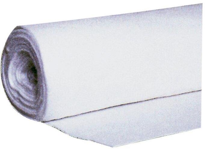 Polyester-Vlies Poolvlies Unterlegvlies Bodenschutz, gerade Kante, 500g/m², 5000x400cm, weiß