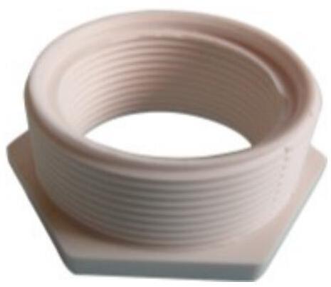 Verbindungsstück Reduzierstück, Außengewinde 2" - Innengewinde 1 1/2", PVC, weiß