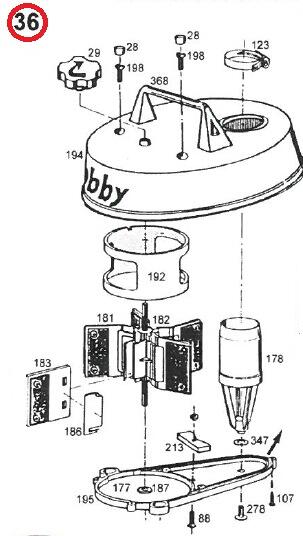 Meranus Turbinenknopf für Poolreiniger Robby G3, Ersatzteil