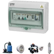 Vagner Pool Elektro-automatische Steuerung Filteranlage, Beleuchtung, Gegenstromanlage, Wärmetauscher, weiß