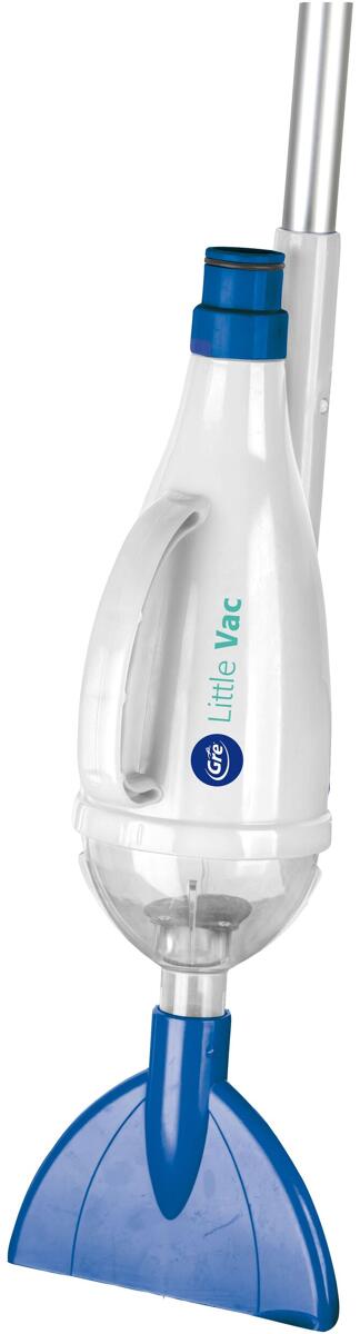 Gre Little Vac manueller Bodensauger Poolsauger, blau/weiß