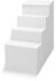 Trendstone Variofit Styropor Pooltreppe Ecktreppe, 4-stufig, 118x78cm, für Beckentiefe 150cm, Polystyrol, weiß