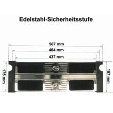 Eichenwald Ideal Ersatz-Sicherheitsstufe für Poolleiter, 18,7x50,7cm, V2A Edelstahl