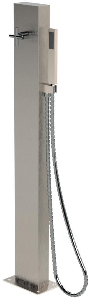 Eichenwald Ideal Gartendusche Madeira, Kalt- und Warmwasserdusche Typ MB, Edelstahl