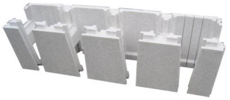 Future Pool Power S Styroporstein-System, Radienstein, 100x25x30cm, EPS 25, grau gesprenkelt