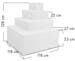 Trend Pool Trendstone Styroporpool Premium Set, rechteckig, EPS40, Innenhülle, Treppe Smart links, Sandfilteranlage