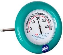 Gre Thermometer Poolthermometer, rund, schwimmend, türkis