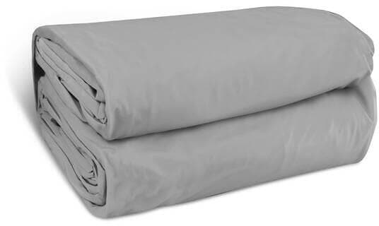 Poolinnenhülle Trendliner mit Keilbiese, rechteckig, ausgebildete Ecken, 800x400x150cm, Folienstärke 0,8mm, hellgrau