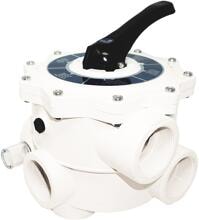 Midas Classic Line 6-Wege-Side-Mount-Ventil, All Open, Klebeanschluss 63mm, ABS, weiß