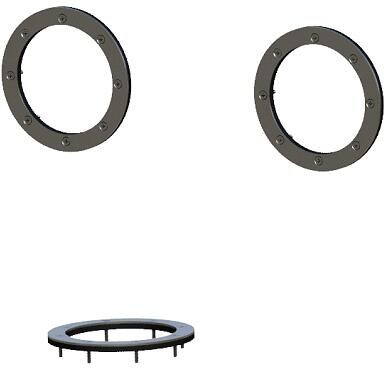 Uwe JetStream Viva Massagestation Flanschsatz für Folien- und Polyesterbecken