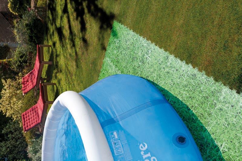 Gre Bodenschutzmatte für Aufstellbecken, 50x50cm, 9 Stück, 2,25m², Grasoptik