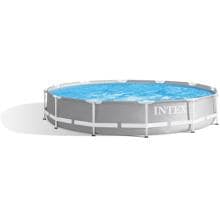 Intex Prism Frame Pool, rund, hellgrau