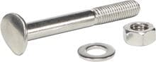 Eichenwald Ideal Stufenschraube für Poolleiter, M8x65mm, inkl. Mutter, Edelstahl V2A