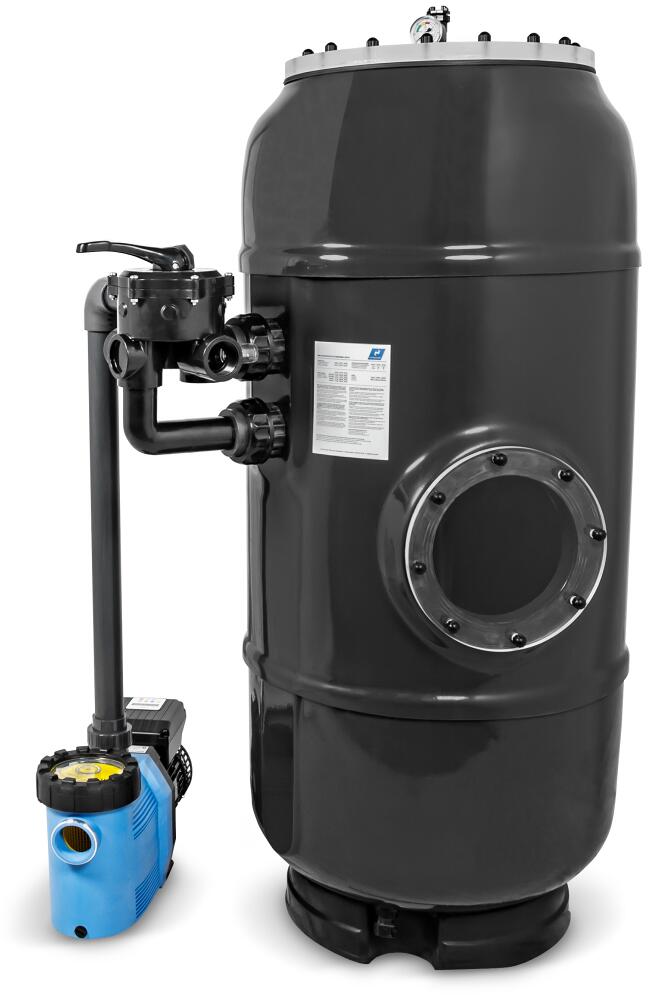 Trend Pool HSF-8 Sandfilteranlage mit Speck Badu Prime Eco VS Pumpe, 28m³/h bei 8m, Ø 650mm, 6-Wege-Ventil, 230V, anthrazit