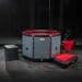 NetSpa UFC Octagon Chiller Kit Eisbad, Ø 130x90cm, 1 Person, 300 Liter, 5kW, inkl. Abdeckung & Treppe, schwarz