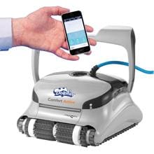 Maytronics Dolphin Comfort Active Pool-Roboter Bodensauger, Caddy, App-Steuerung