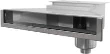 Peraqua Ocean High 500 Pro Hochwasserstandsskimmer, 660mm breit, Edelstahl V4A, silber