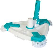 Gre Confort Range Bodenreiniger Poolsauger mit Seitenbürsten, dreieckig, Ø32/38mm, weiß/türkis