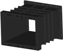 Peraqua Skimmerverlängerung für Skimmer PT Ocean Deluxe, schwarz
