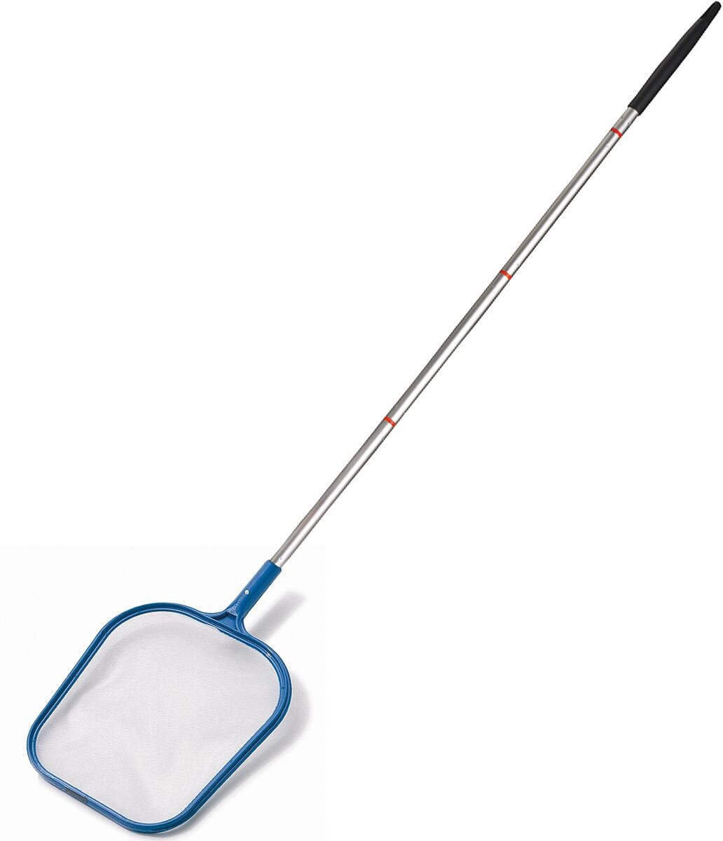 BWT 40658 Laubkescher Poolkescher, geteilte Aluminiumstange, blau