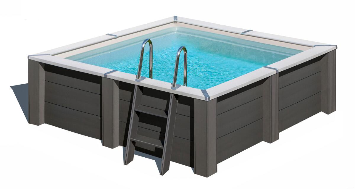 Gre Avantgarde Nova WPC-Pool Set 315x315x96cm, rechteckig, Sandfilter
