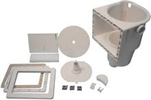 Future Pool EBS 2000 Einbauskimmer für eingebaute Becken mit Gewindeschrauben, Saugbreite 214mm