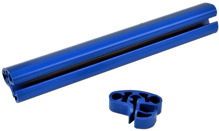 Future Pool Kombi-Handlauf für Keilbiese/Überhangfolie, Profilschienen-Set Oval-Pool Swim 530x320cm, PVC, blau